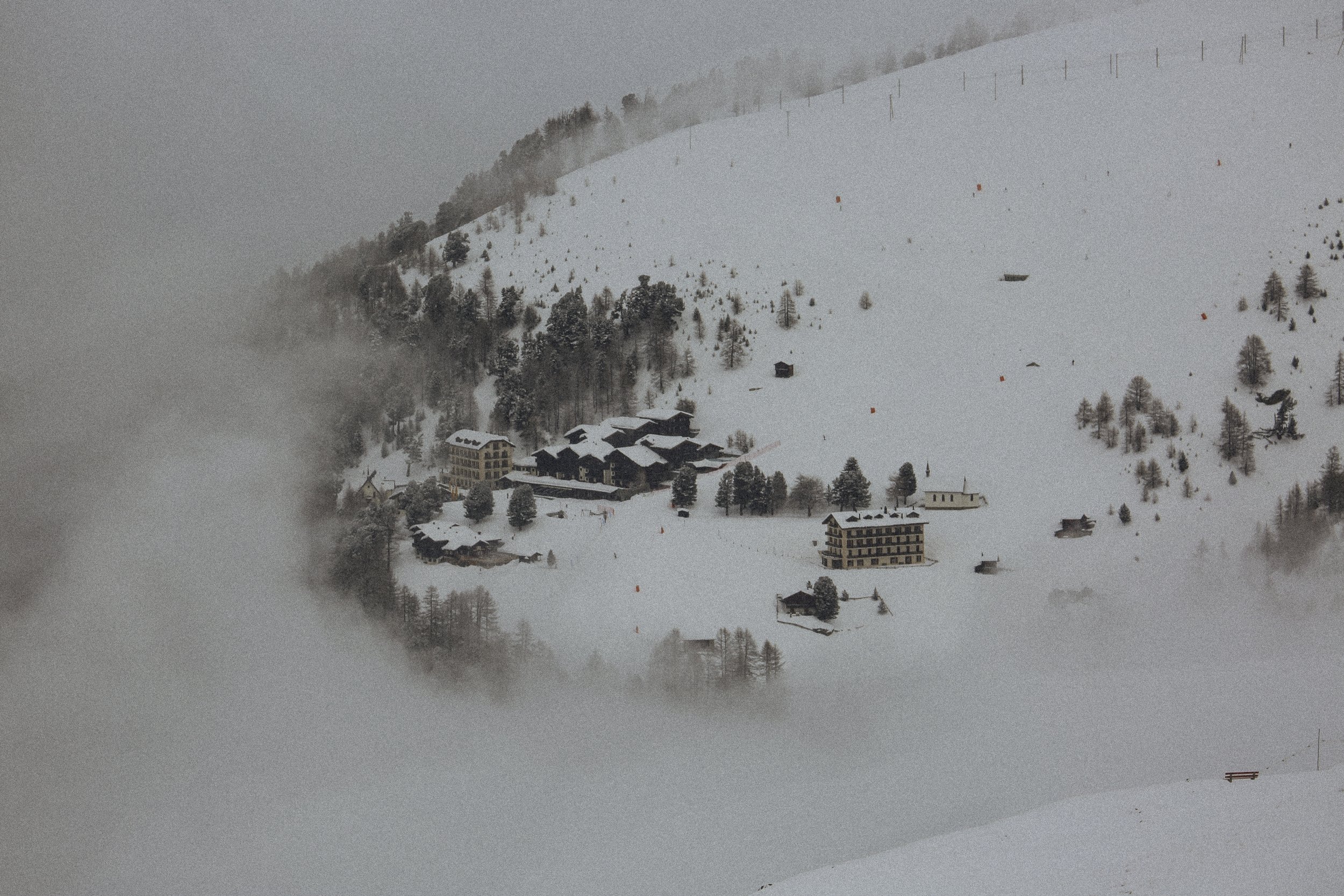 winter village in Switzerland