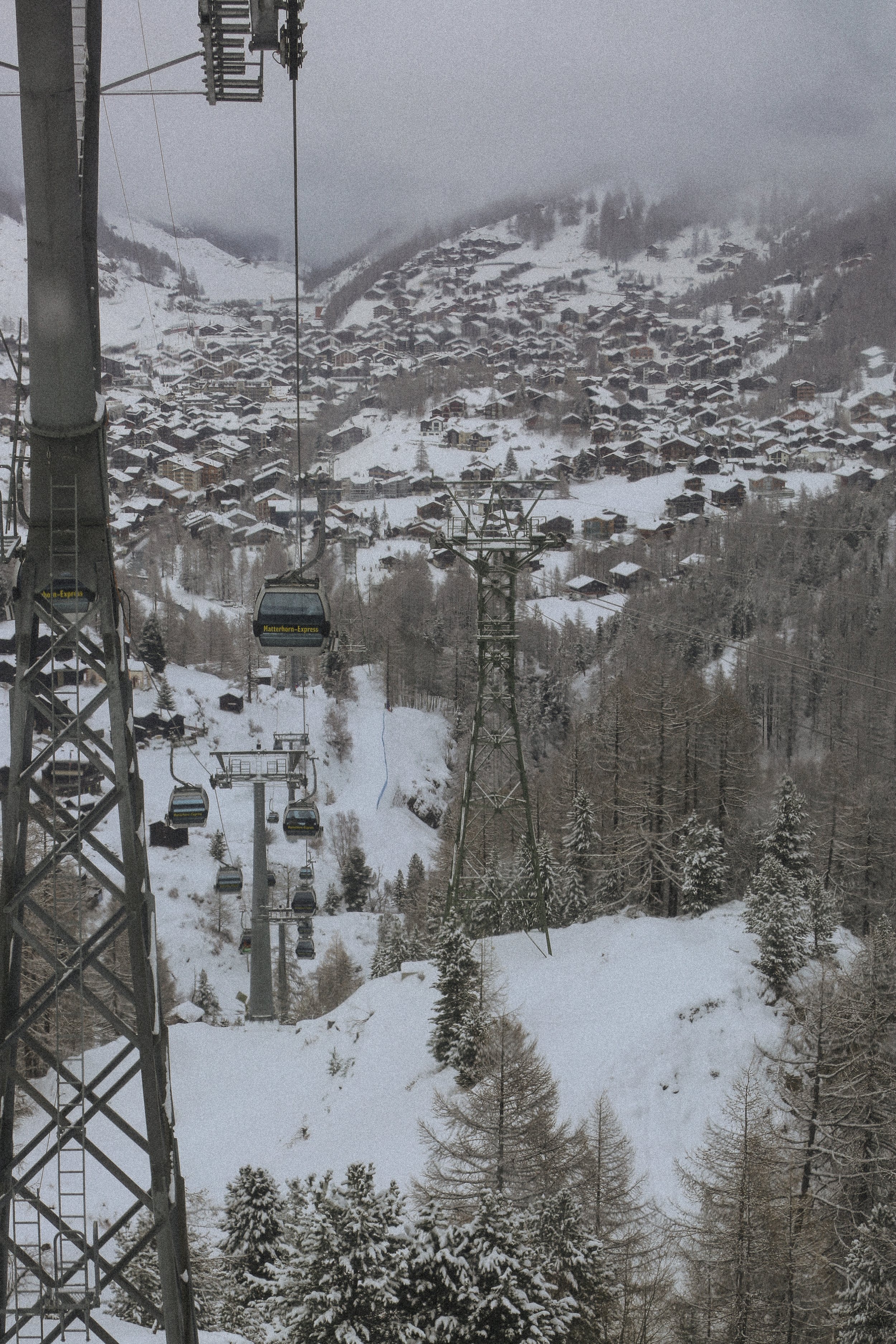Zermatt ski lift view