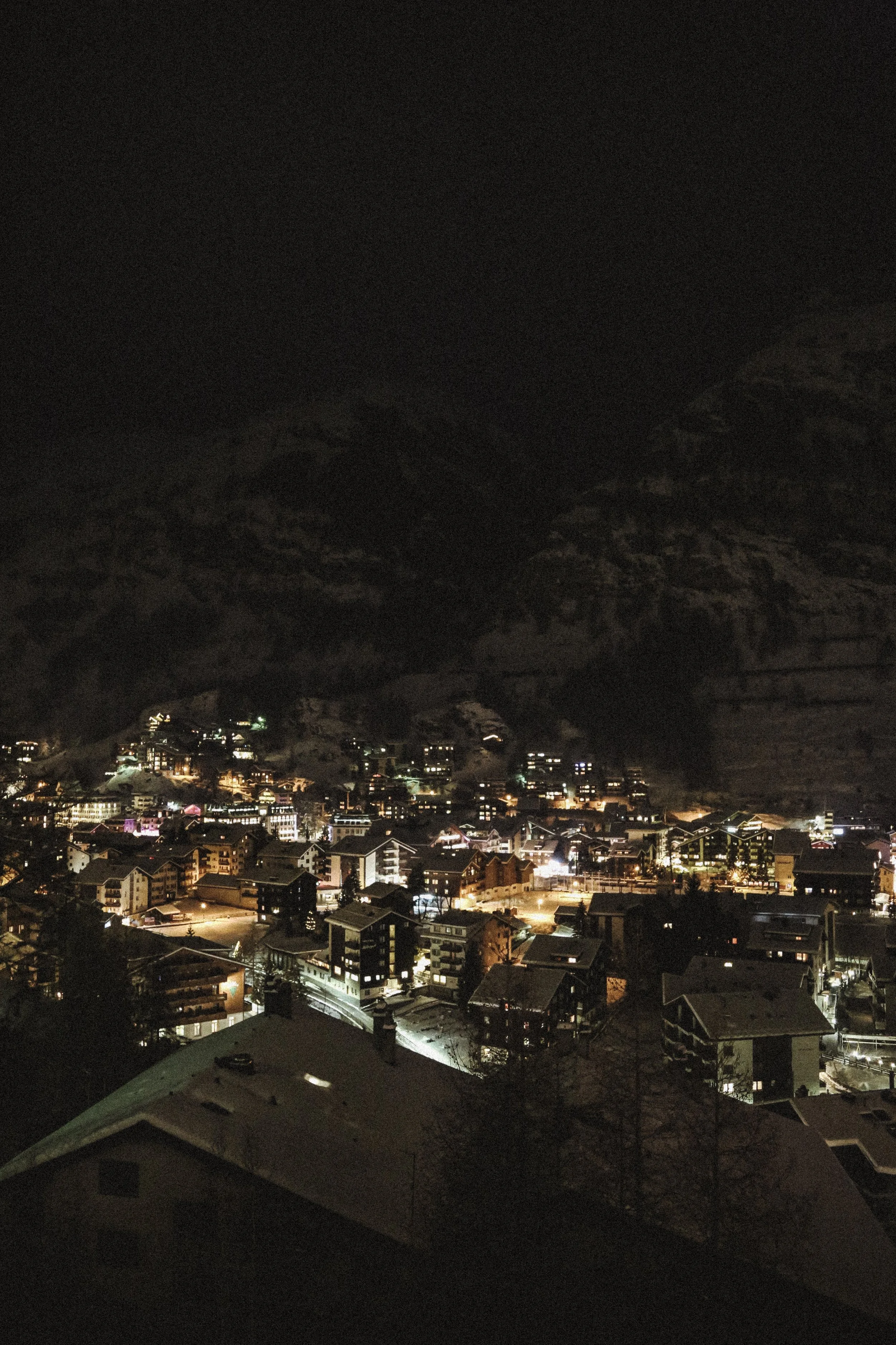 Zermatt at night