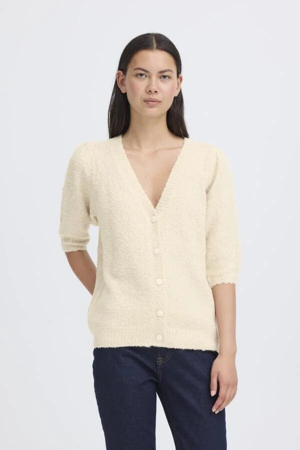 Ichi Loucle Cardigan Birch