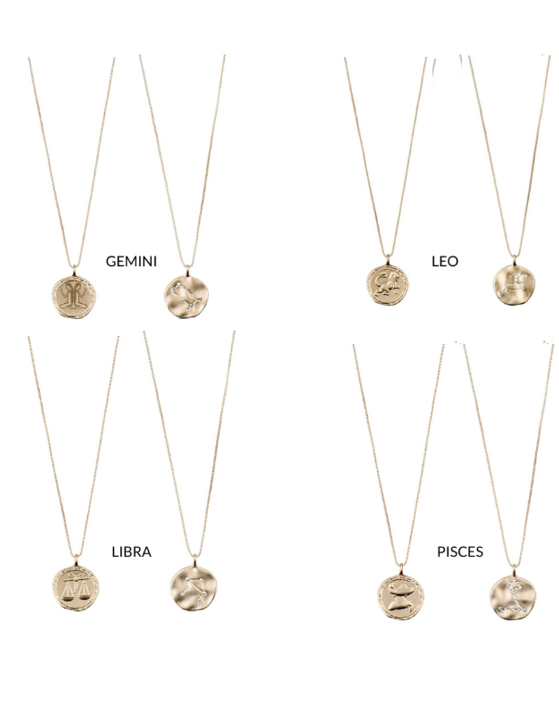 Pilgrim Gemini Gold Plated Horoscope 