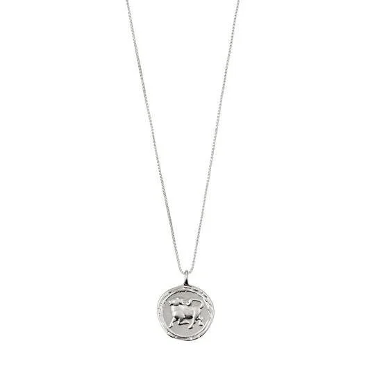 Pilgrim Taurus Silver Plated Horoscope 
