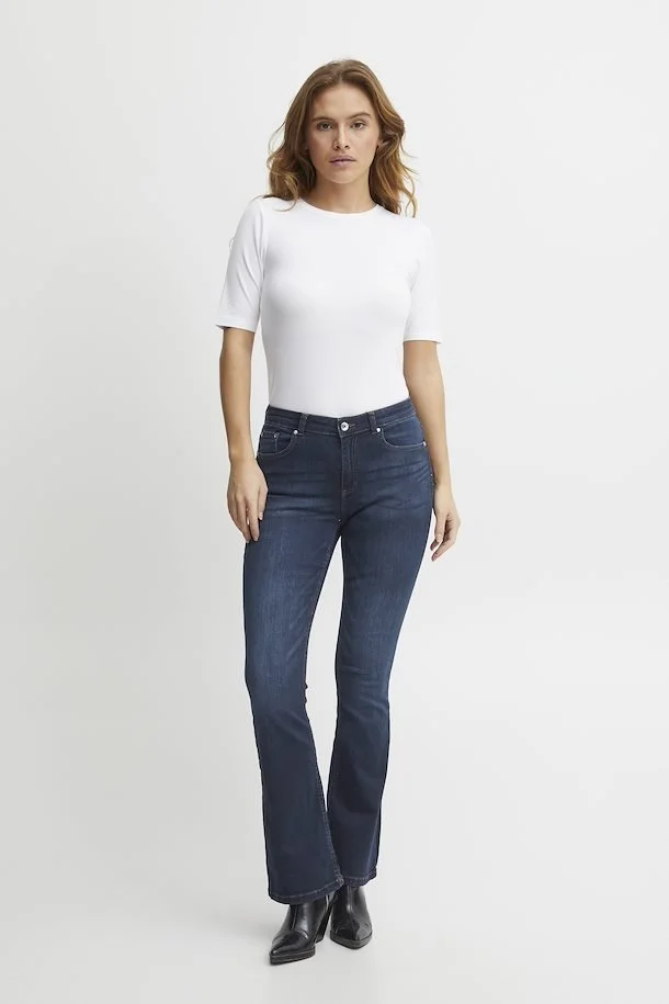 B Young Lola Luni Flare Jeans Dark Ink