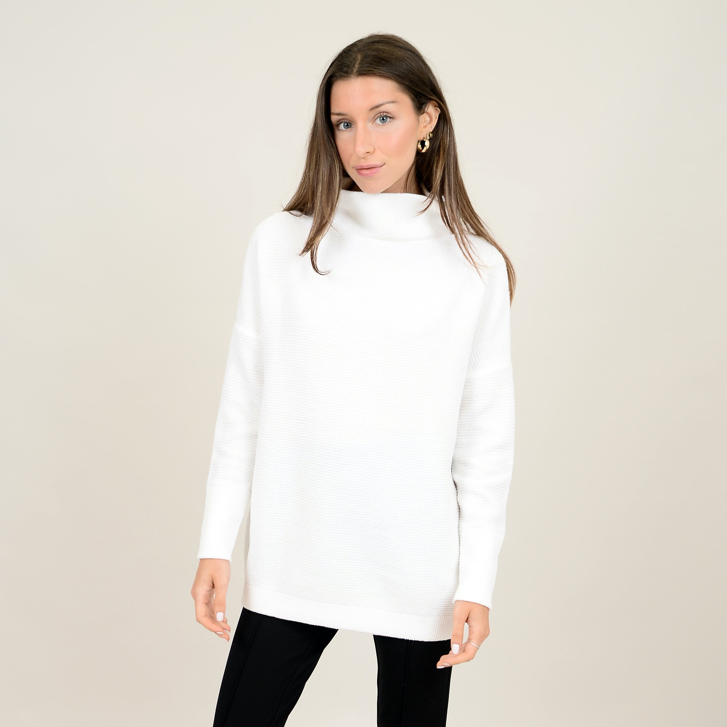 Rd Style Nancy Ottoman Sweater White