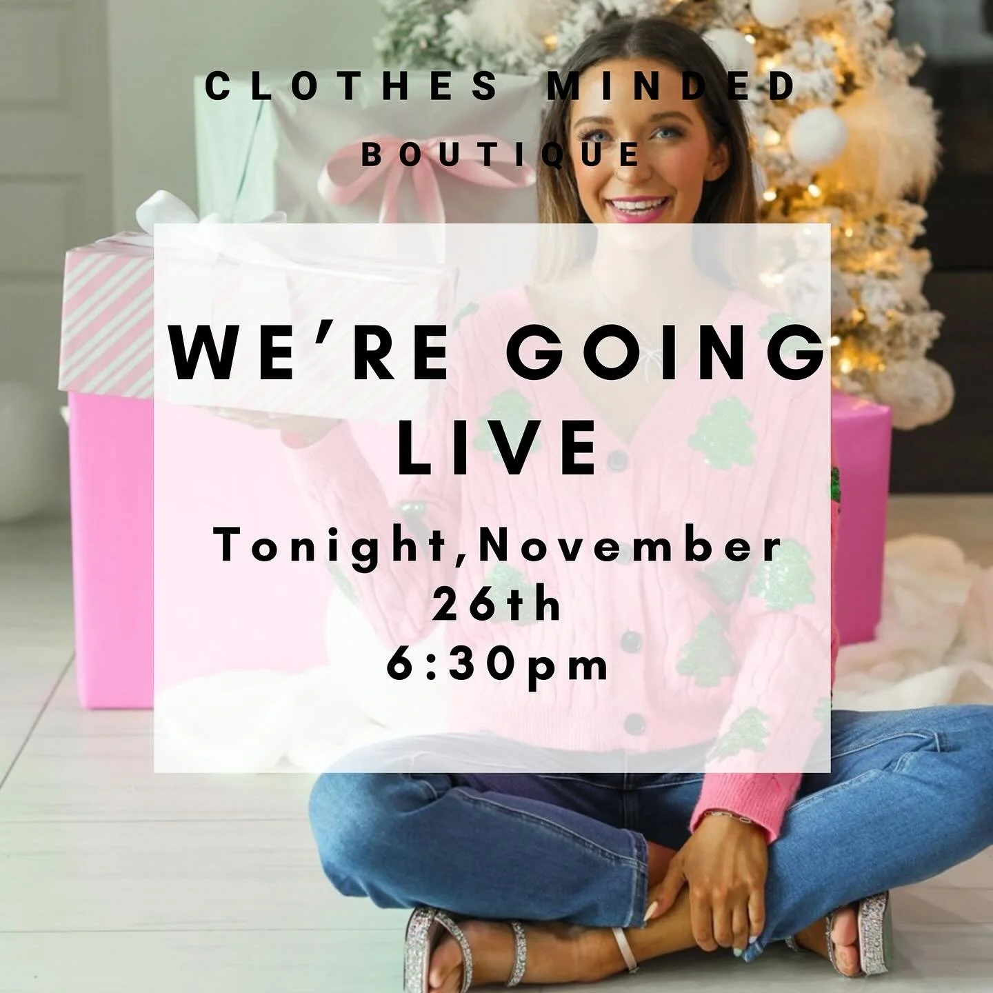 ✨ LIVE TONIGHT! ✨ Join us at 6:30 PM as we reveal our brand-new Holiday Collection - think festive, cozy, chic, and everything in between! PLUS&hellip; we&rsquo;re giving away free gifts from some of our top brands during the live only! 🎁
Tune in, s