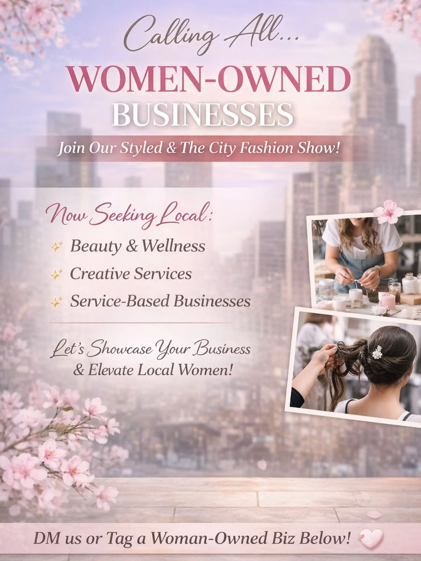 We&rsquo;re looking to collaborate 💫
As we get ready for our upcoming Style &amp; The City Live Fashion Show, we want to spotlight and support local women-owned businesses in our community 🤍

Do you own a business? Or know an amazing woman who does