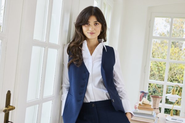Fransa Abigail Waistcoat Navy