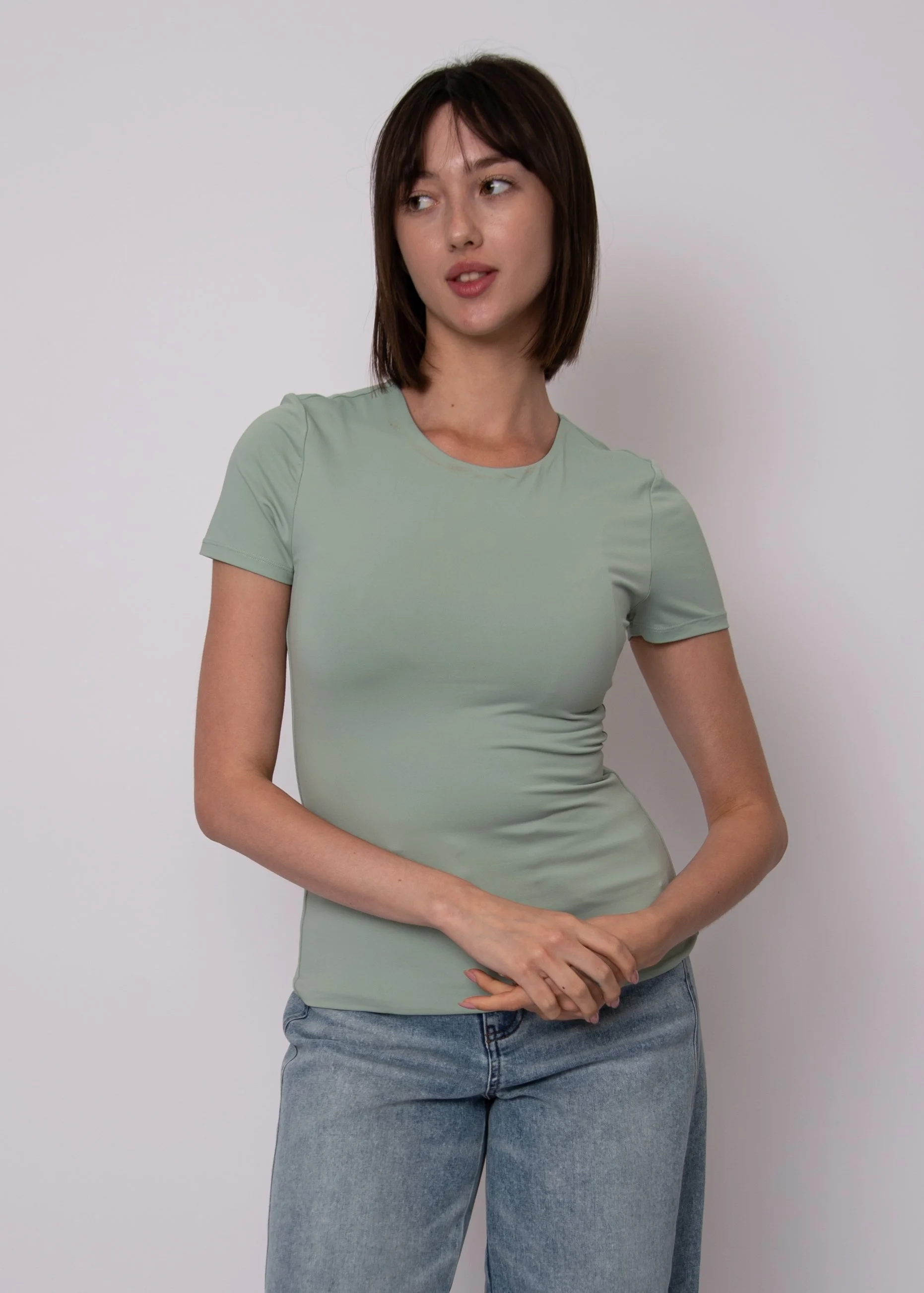 Rd Style Roxi Full Length Top Ivy Green