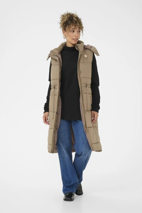 Cream Gaiagro Vest Fossil