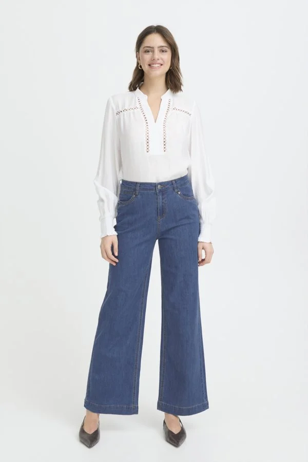 Fransa Chicago Hanna Jeans Mid Blue