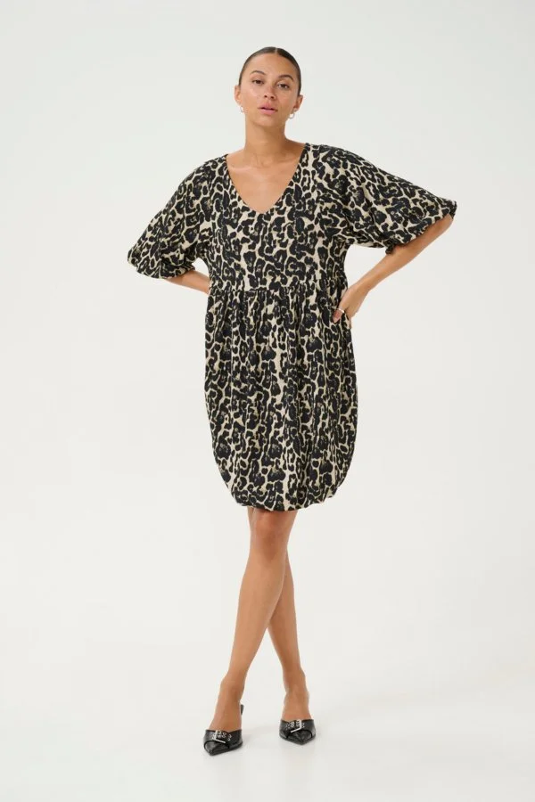Kaffe Nani Dress Leopard