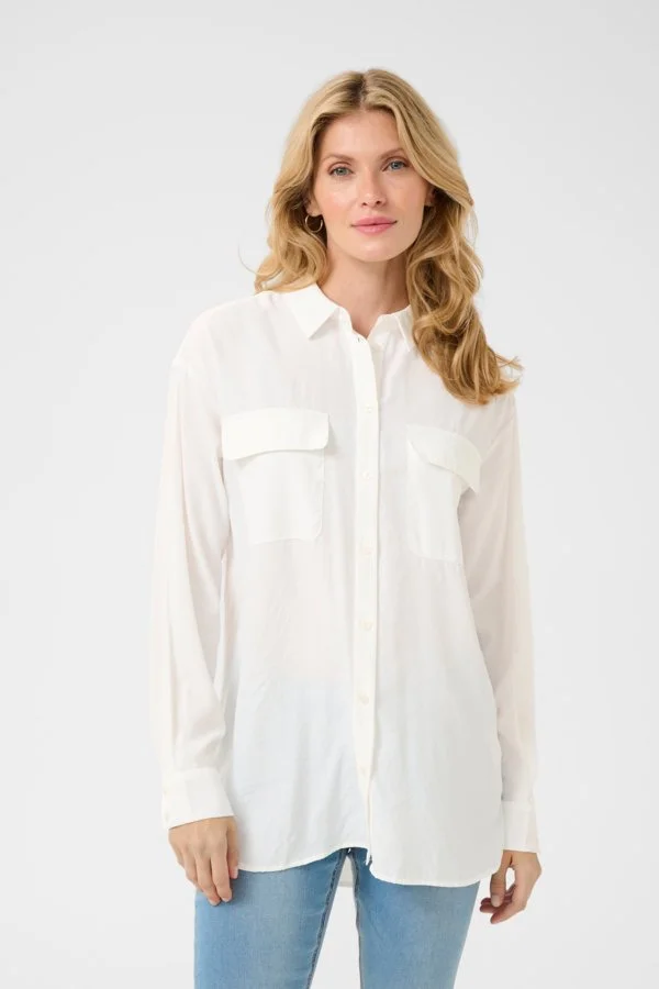 Cream Nola Shirt Snow White