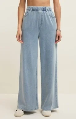 Z Supply Entourage Denim Pant Ocean Air Indigo