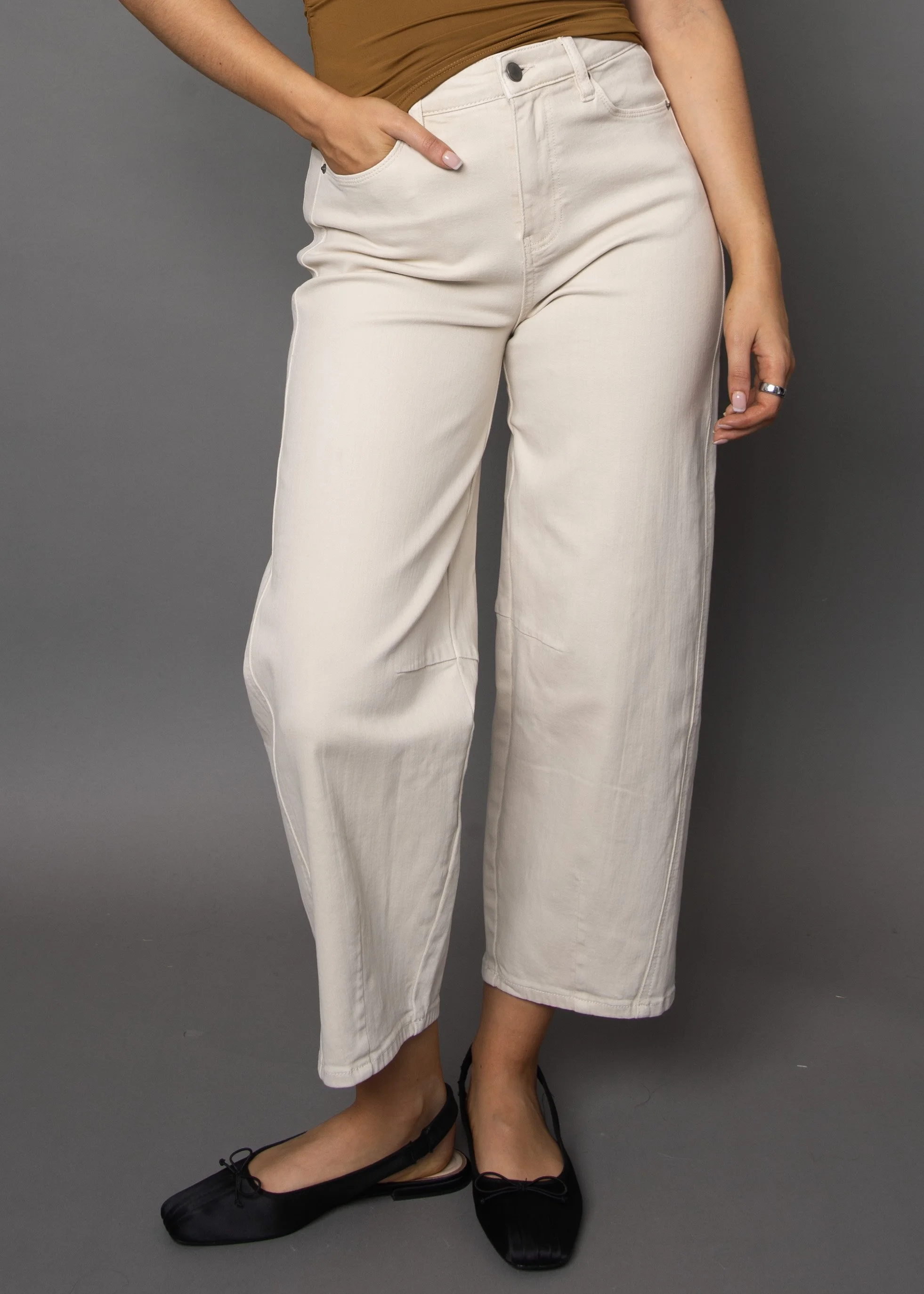 Rd Style Barni Stetch Twill Barrel Pant Natural