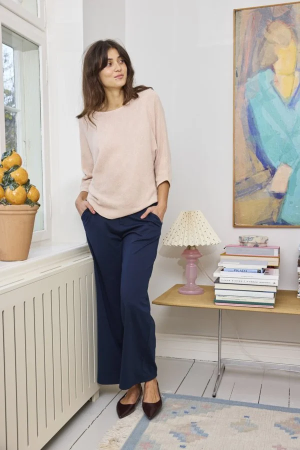 Fransa 7/8 Blazer Pants Navy