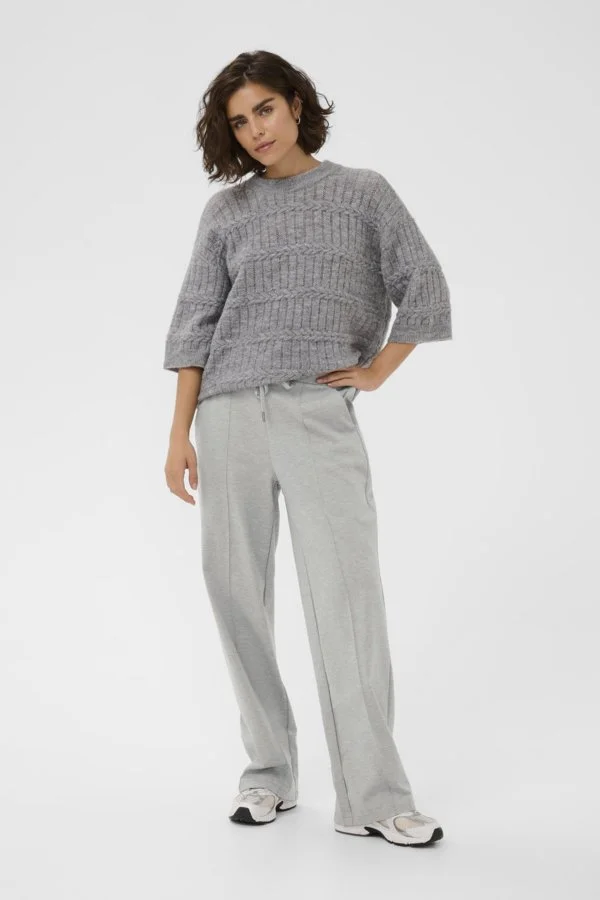 Kaffe Jenny Straight Pants Grey