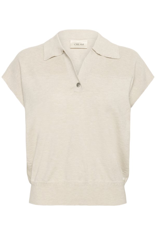 Cream Dela Slipover Oat Melange