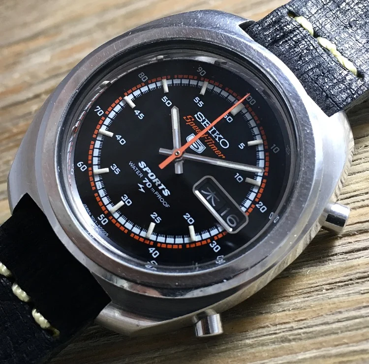 1970 JDM Seiko 7017–8000 Speed Timer “Flyback”