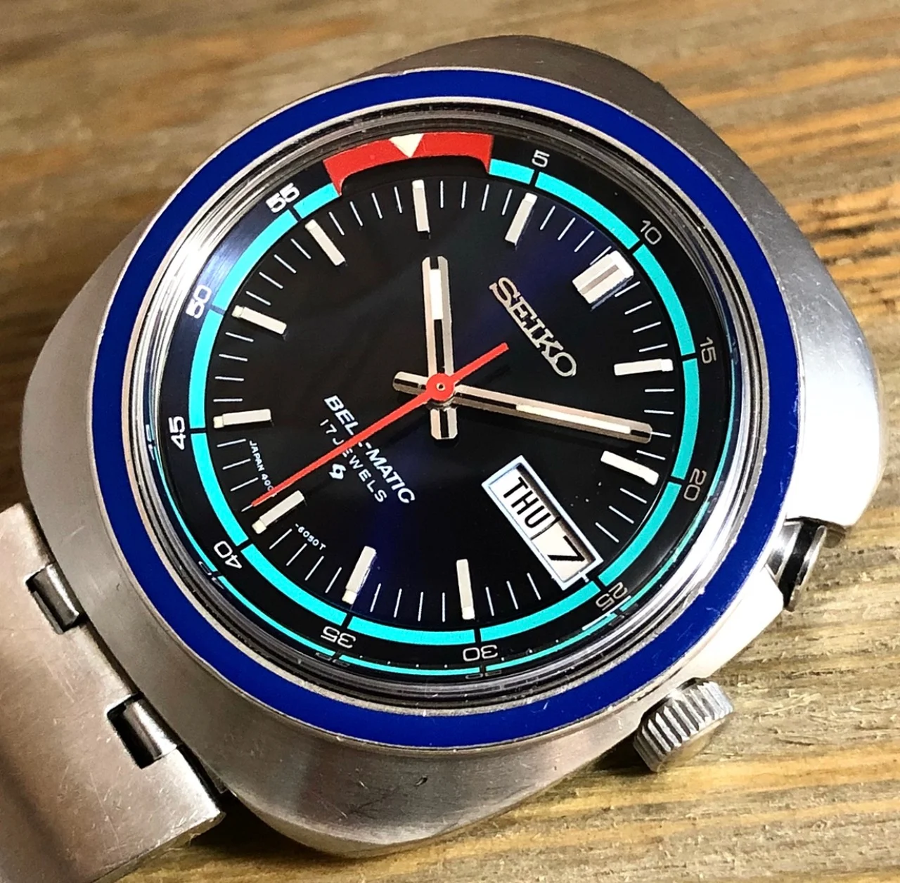 1971 Seiko 4006-6029 Bell-Matic 17j