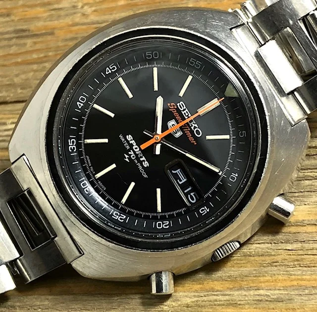 1971 JDM Seiko 7017-6010 5 Sports Speed Timer  “Flyback” (Proof)