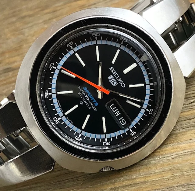 1971 Seiko 6119-6400 5 Sports 70m Sport Diver