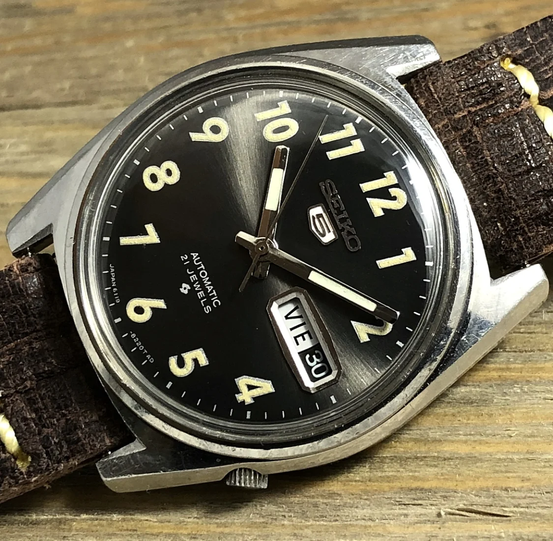1969 Seiko 6119-8093 Automatic Day/Date “MIL Dial” (Arabic)