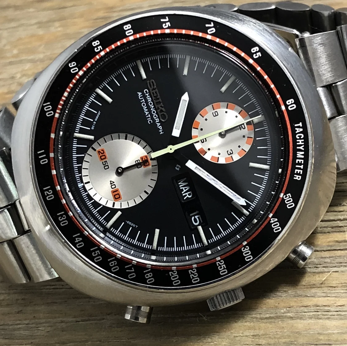 1973 Seiko 6138-0017 Automatic Chronograph  UFO / "Yachtman"