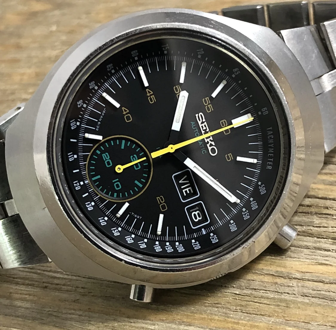 1975 Seiko 6139-7109 "Helmet/ Darth Vader"