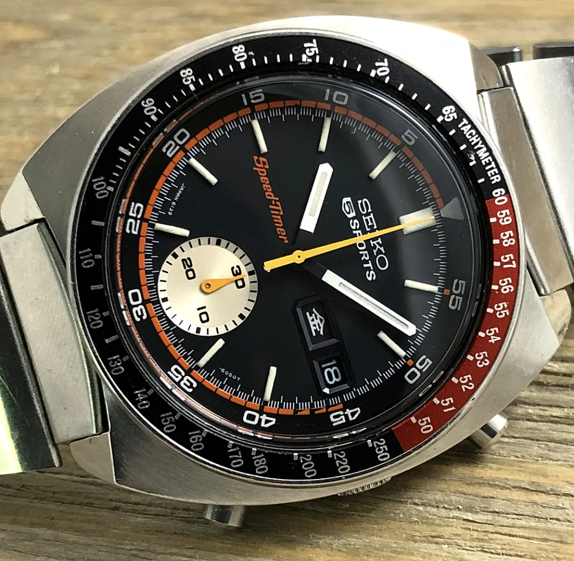 1972 JDM Seiko 6139-6032 5 Sports Speed Timer