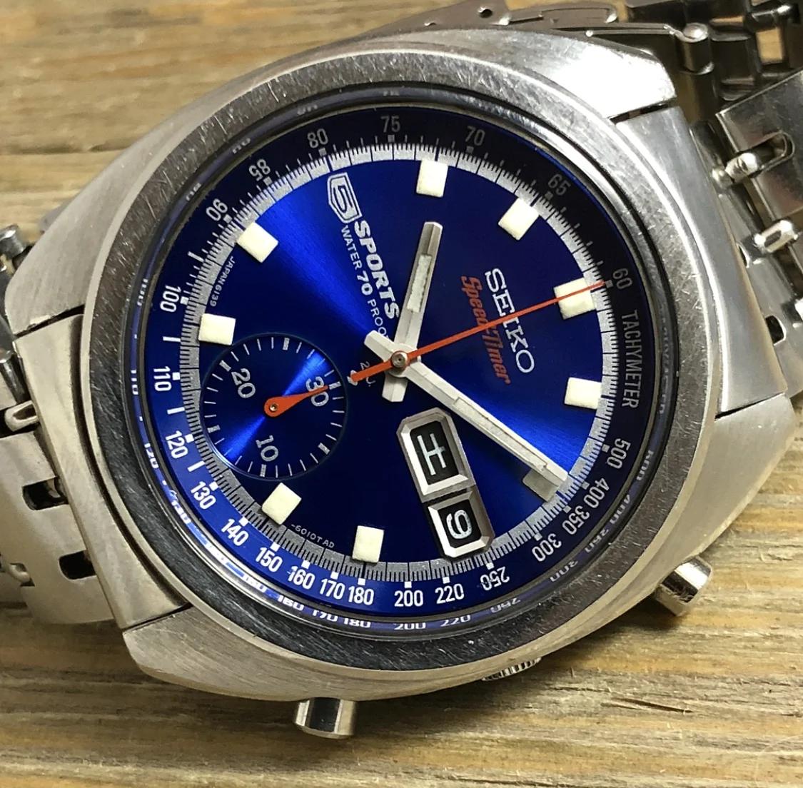 1969 JDM Seiko 6139-6010 5 Sports Speedtimer (Proof, February)