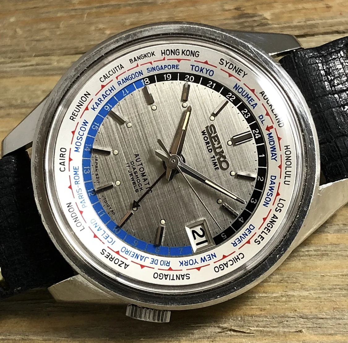 1967 Seiko 6217-7010 Automatic World Time