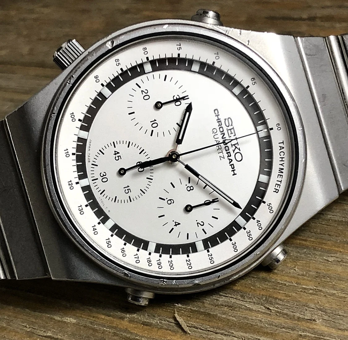 1982 JDM Seiko 7A28-7010 “Speedmaster” Quartz Chronograph