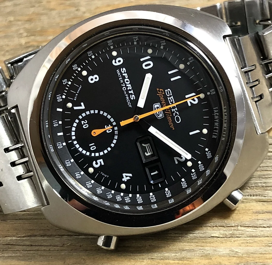 1970 JDM Seiko 6139-7010 5 Sports “Speed Timer” (Proof)