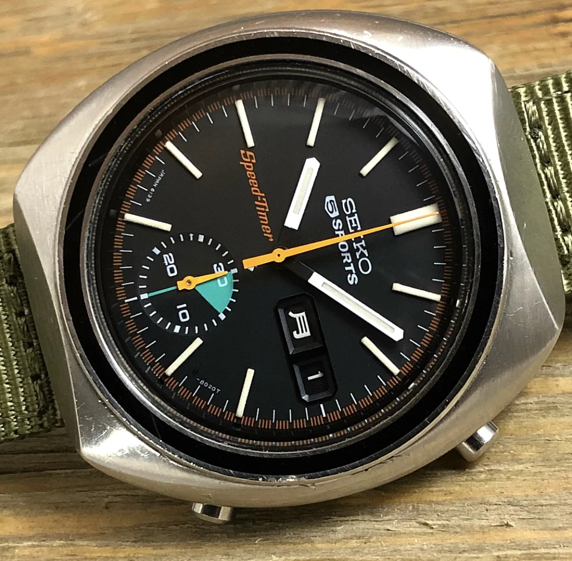 1971 JDM Seiko 6139-8002 “Speed Timer” Automatic Chronograph