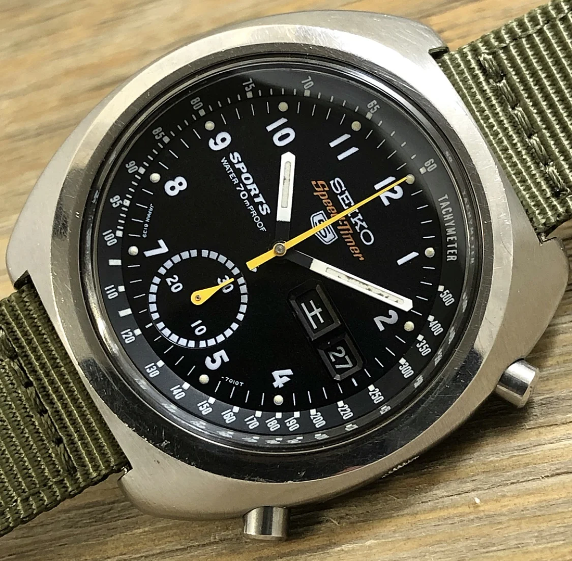 1970 JDM Seiko 6139-7010 5 Sports Speed Timer (Proof)
