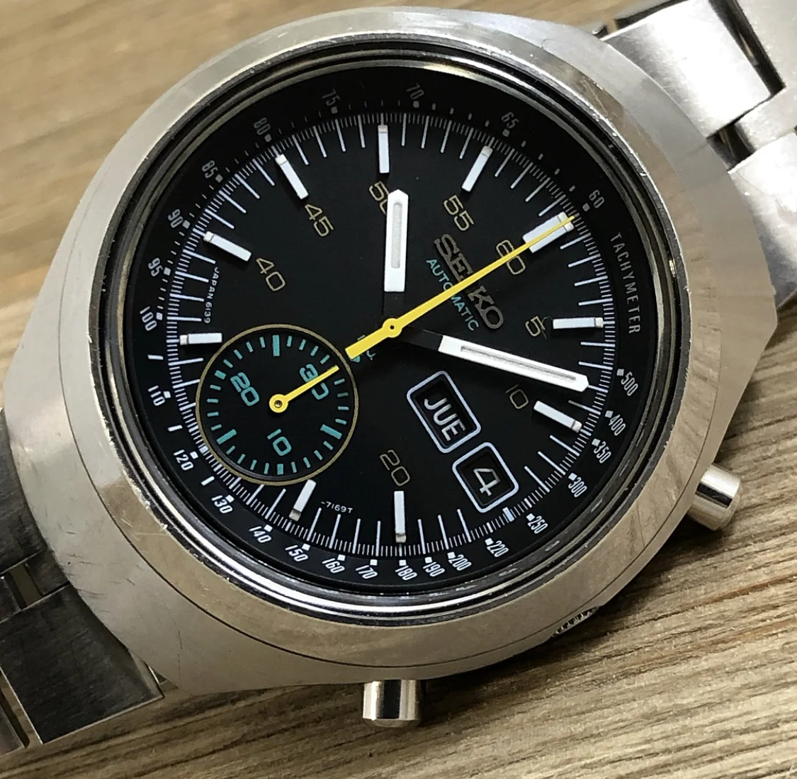1976 Seiko 6139-7109 "Helmet/ Darth Vader"