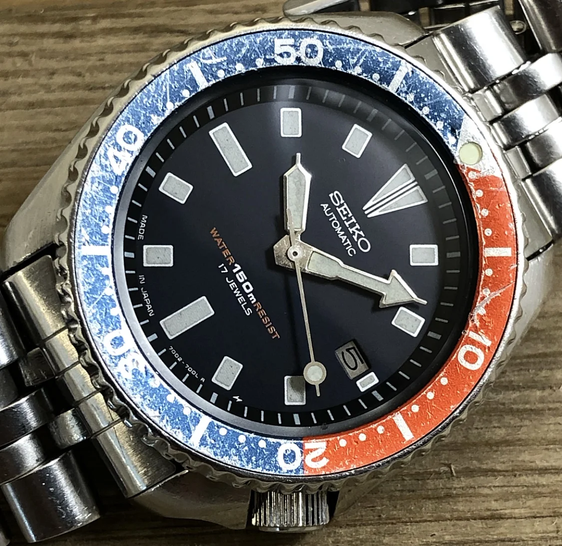 1990 JDM Seiko 7002-700J Automatic 150m Diver
