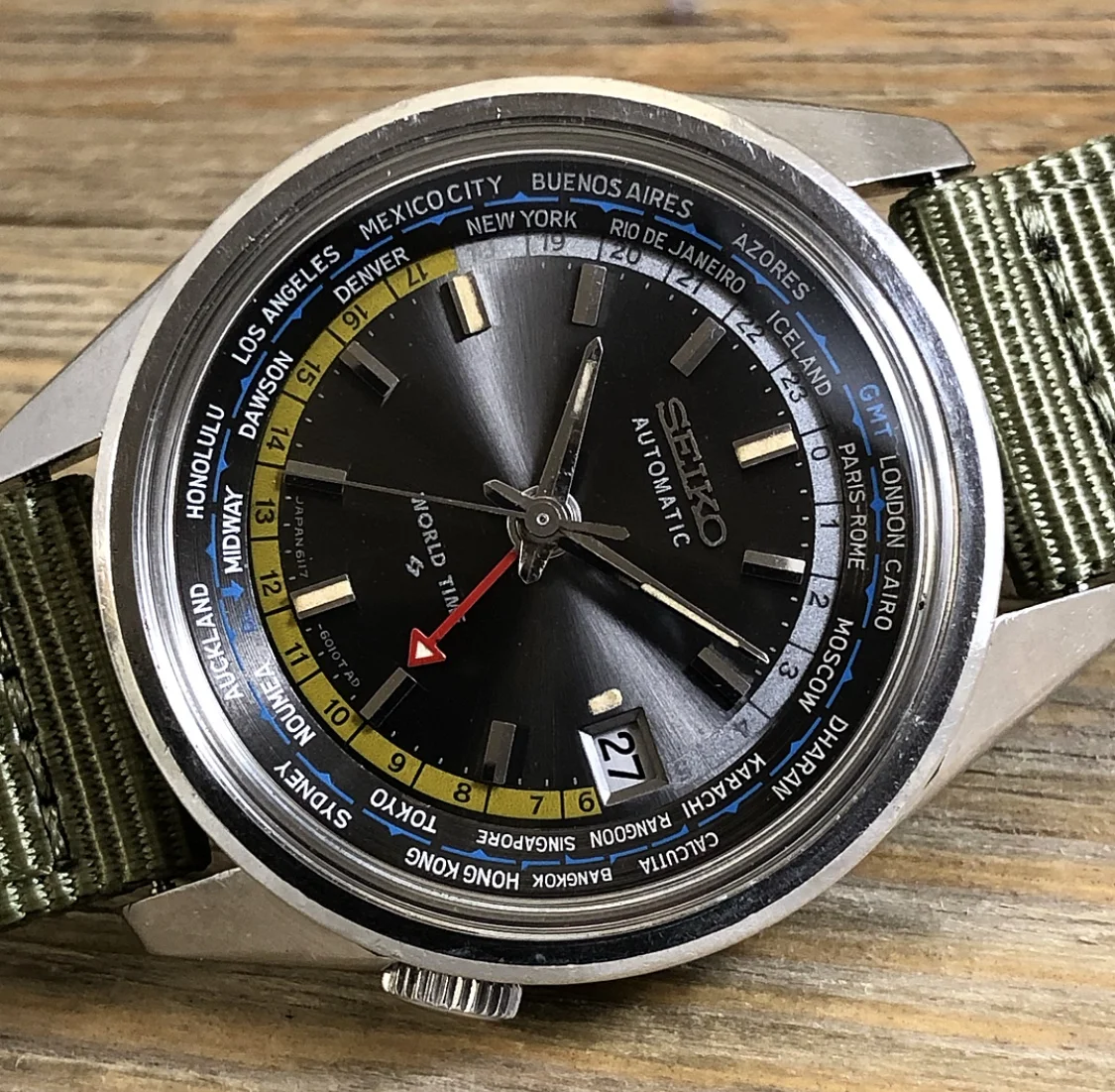 1968 Seiko 6117-6010 Automatic “World Time”