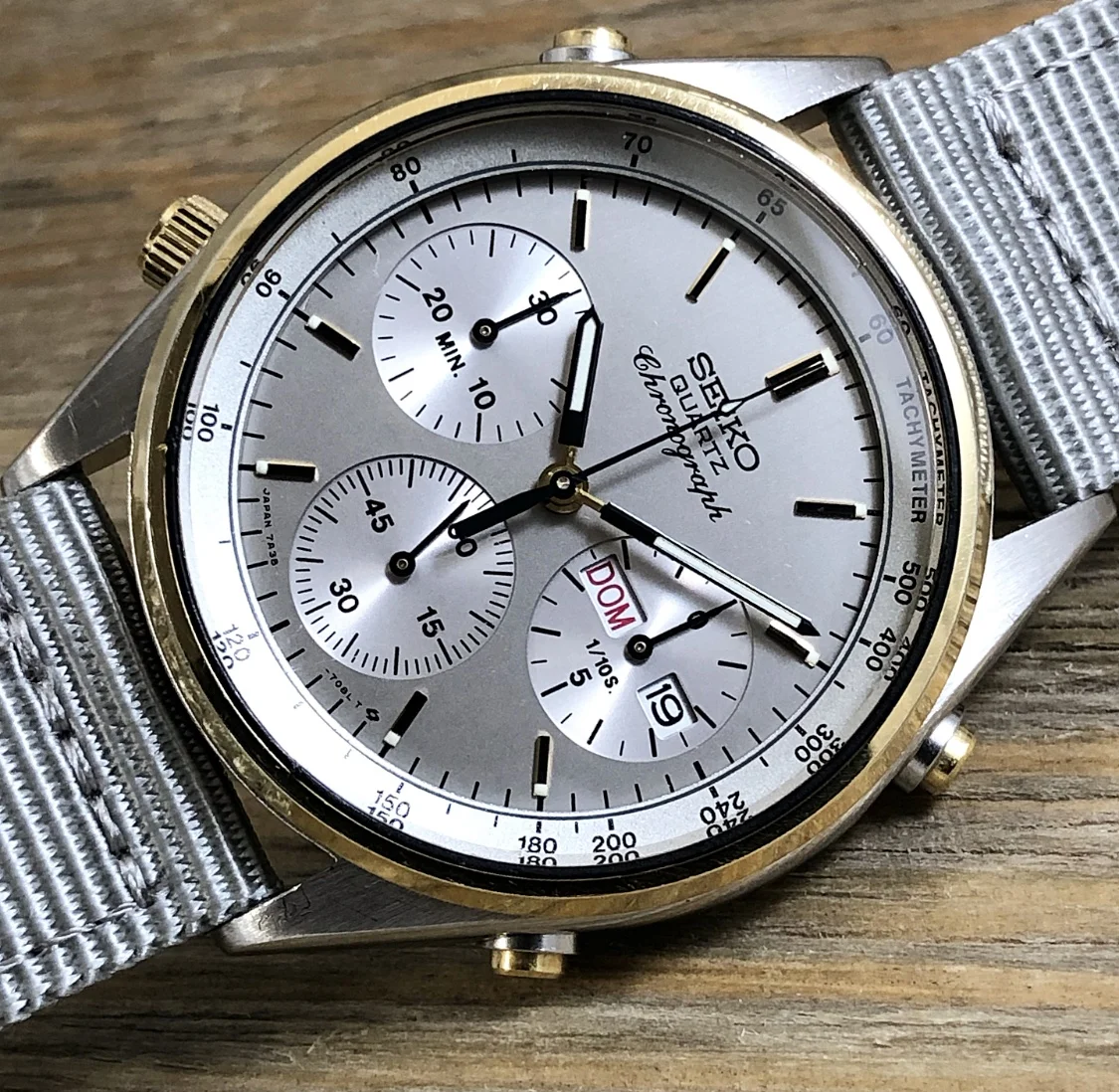 1987 Seiko 7A38-7069 Quartz Chronograph (Two-Tone)