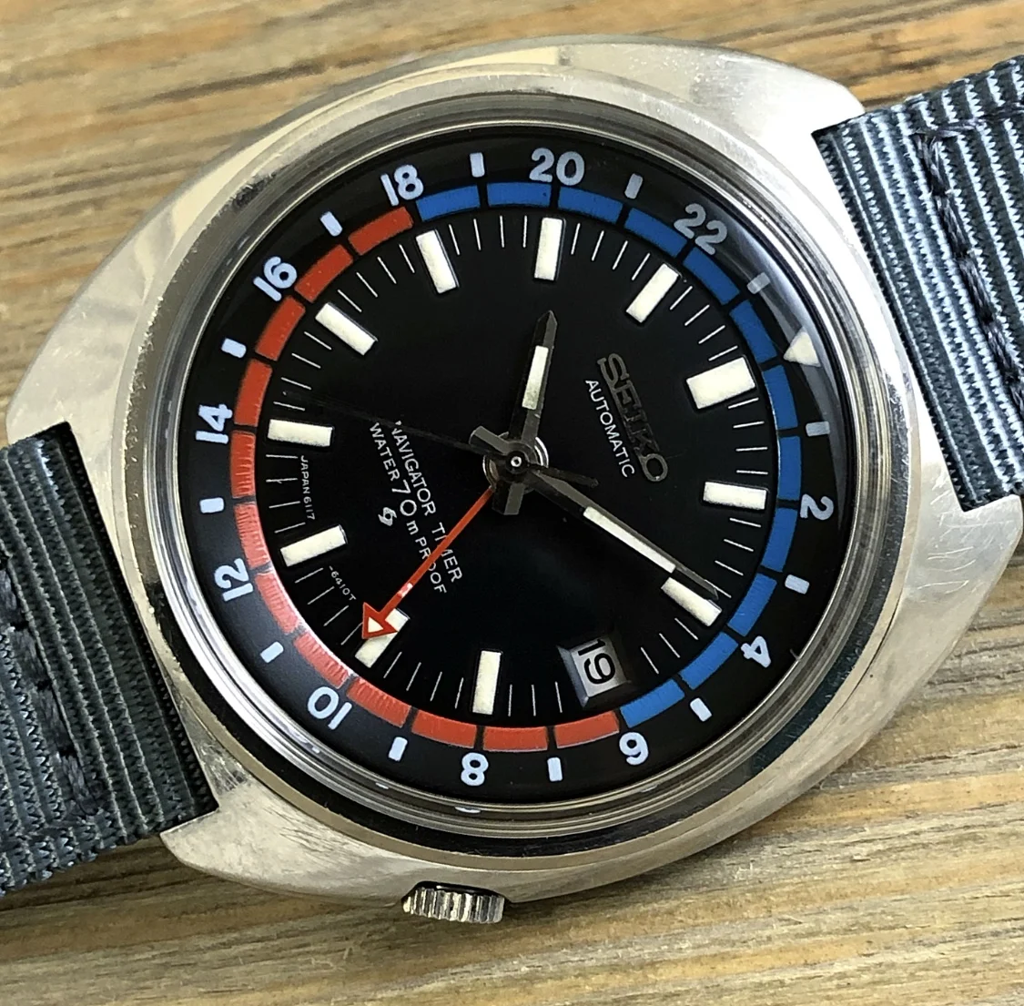 1969 Seiko 6117-6410 Navigator Timer GMT (Proof)