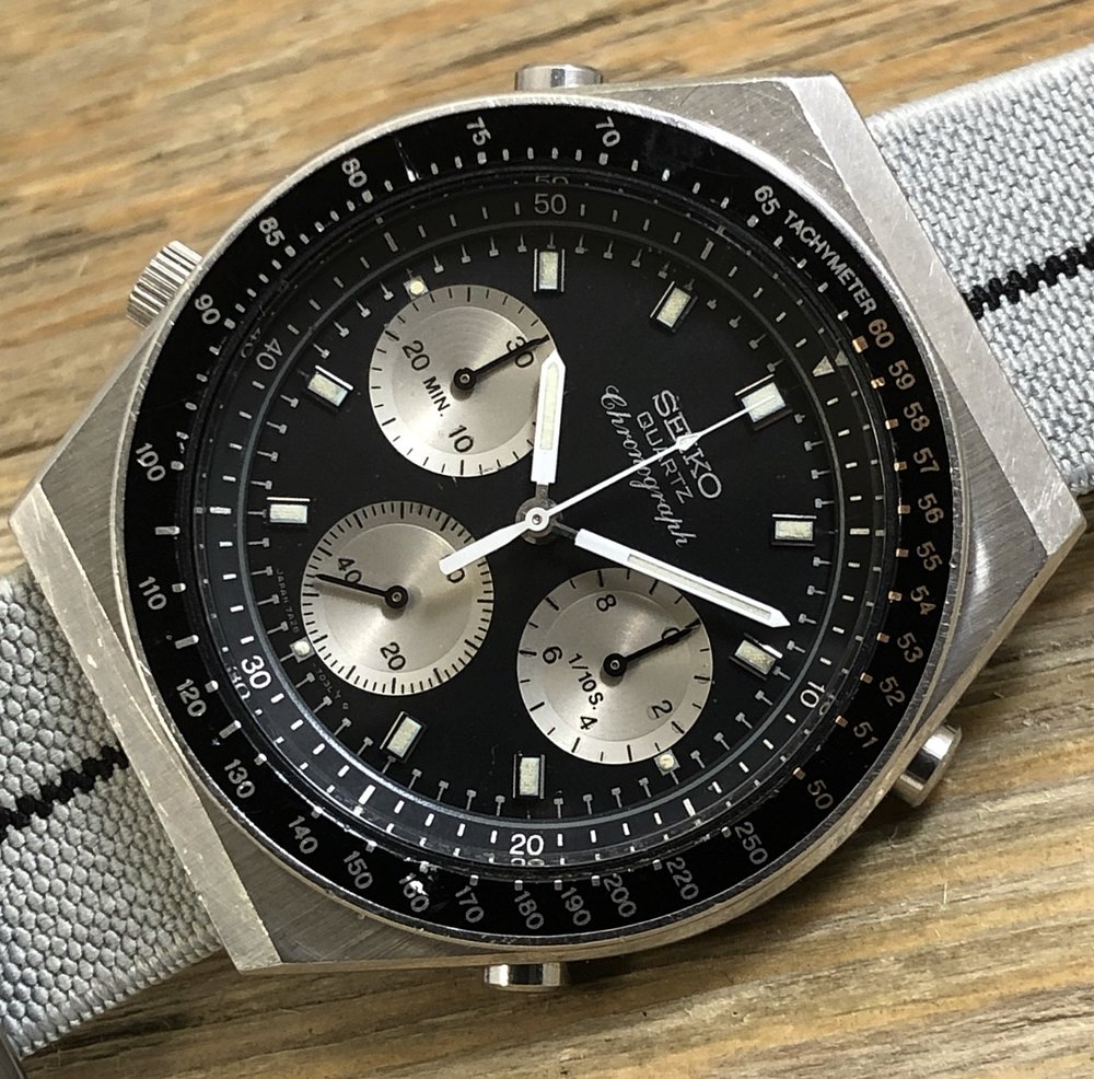 1982 Seiko 7A28-7039 Quartz Chronograph “Synchro Timer” (Export)