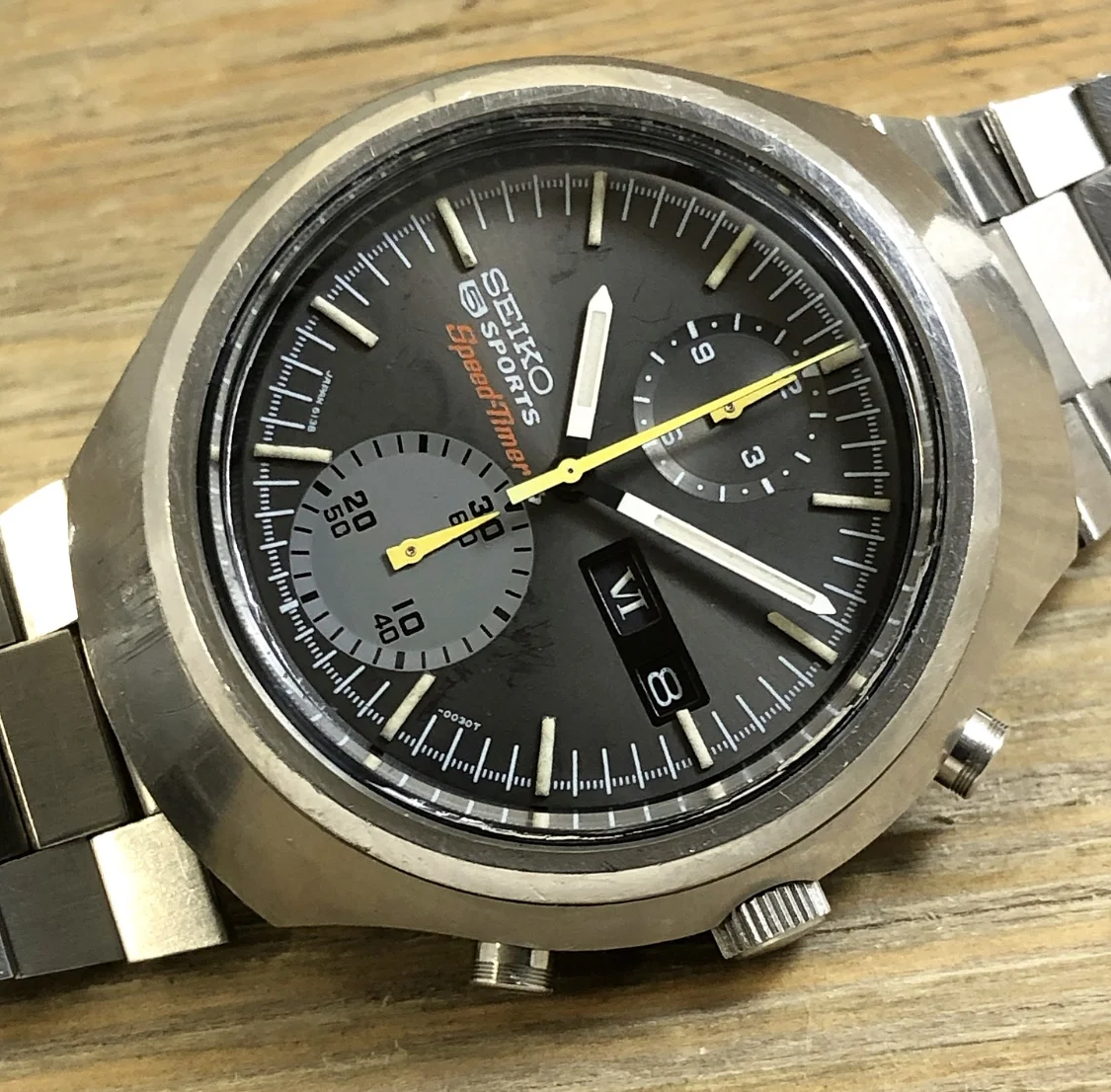 1971 JDM Seiko 6138-0020 5 Sports Speed Timer "Tokei Zara"