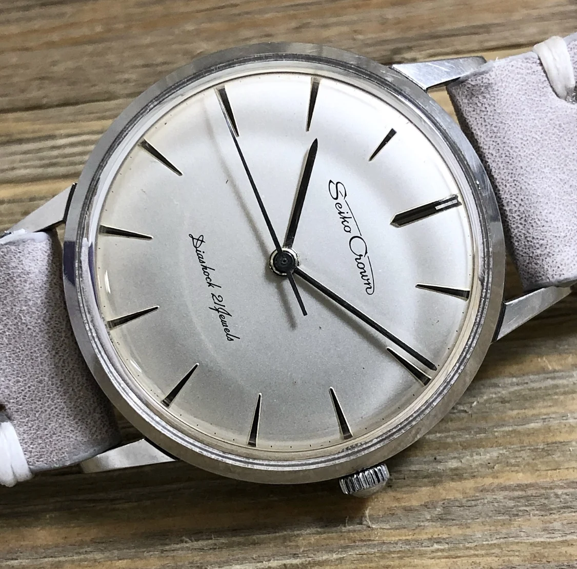 1960 Seiko 15002 Crown 21j Manual Wind