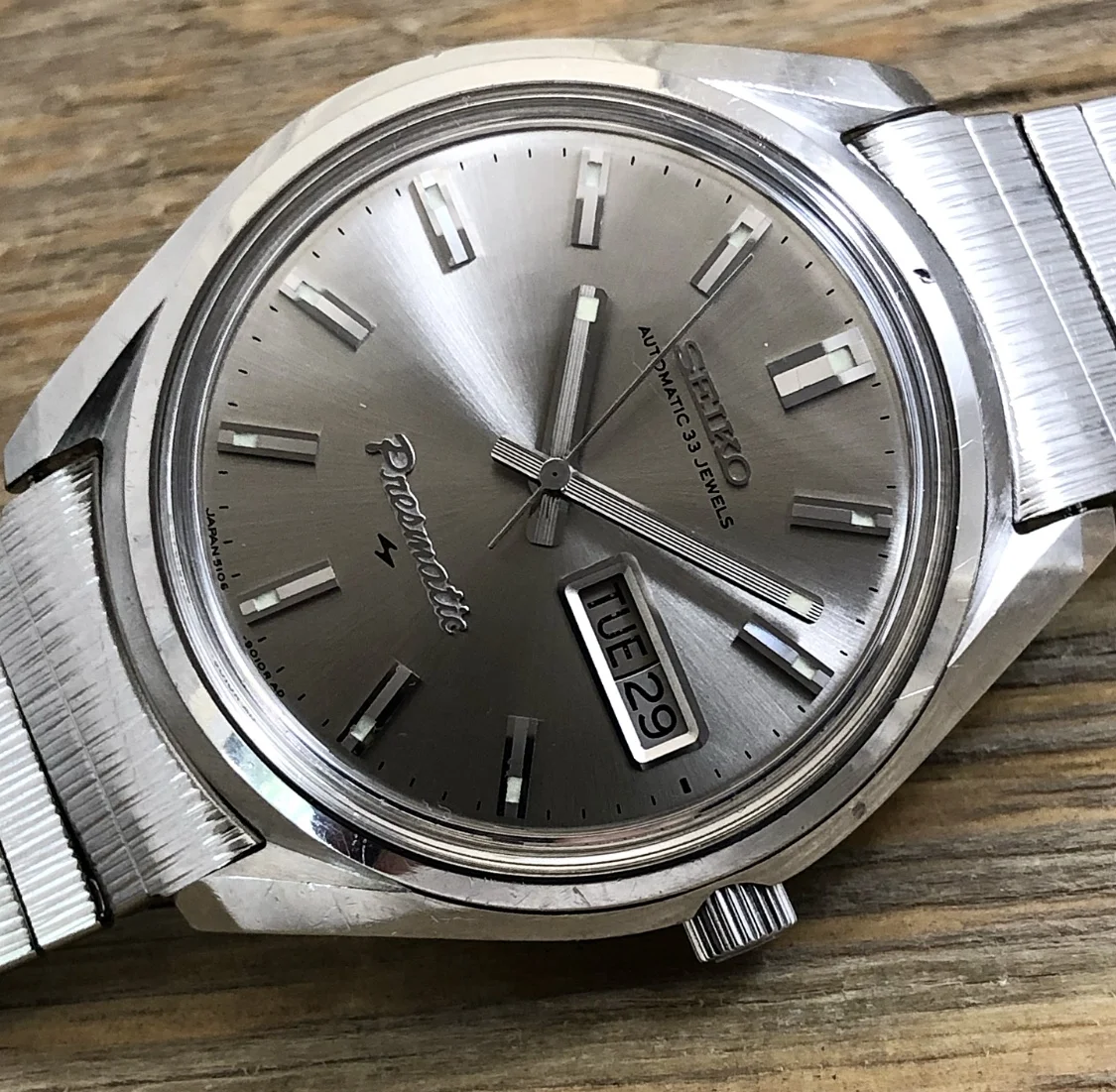 1968 Seiko 5106-9000 “Presmatic” 33j Automatic Day/Date