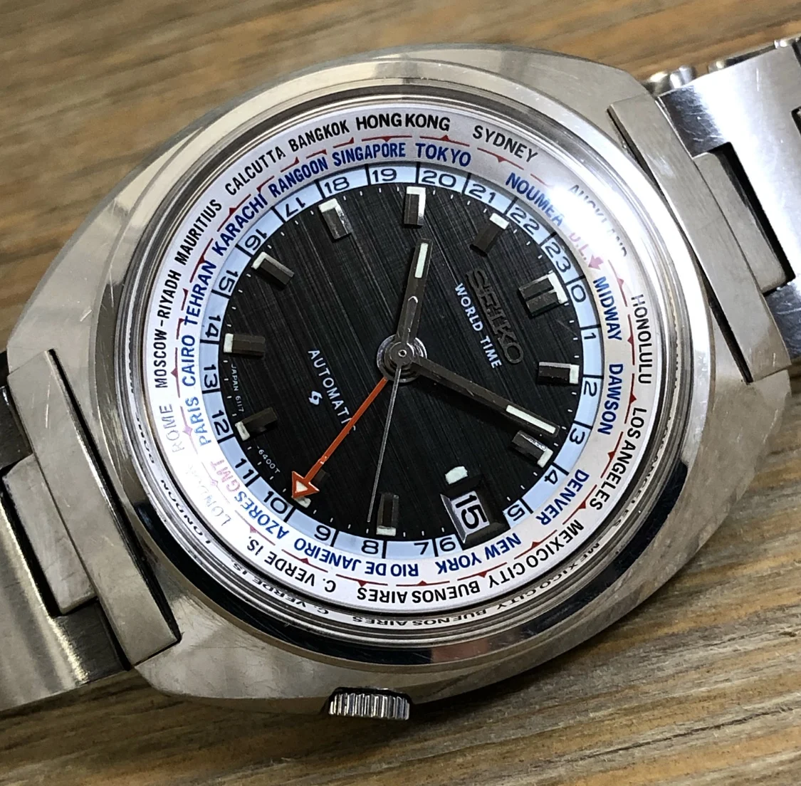 1974 Seiko 6117-6400 Automatic "World Time"