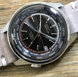 レア SEIKO 6217-7010 ワールドタイム ASIAN GAMES VINTAGE 1966 SEIKO ASIAN GAMES WORLD TIME AUTOMATIC WATCH