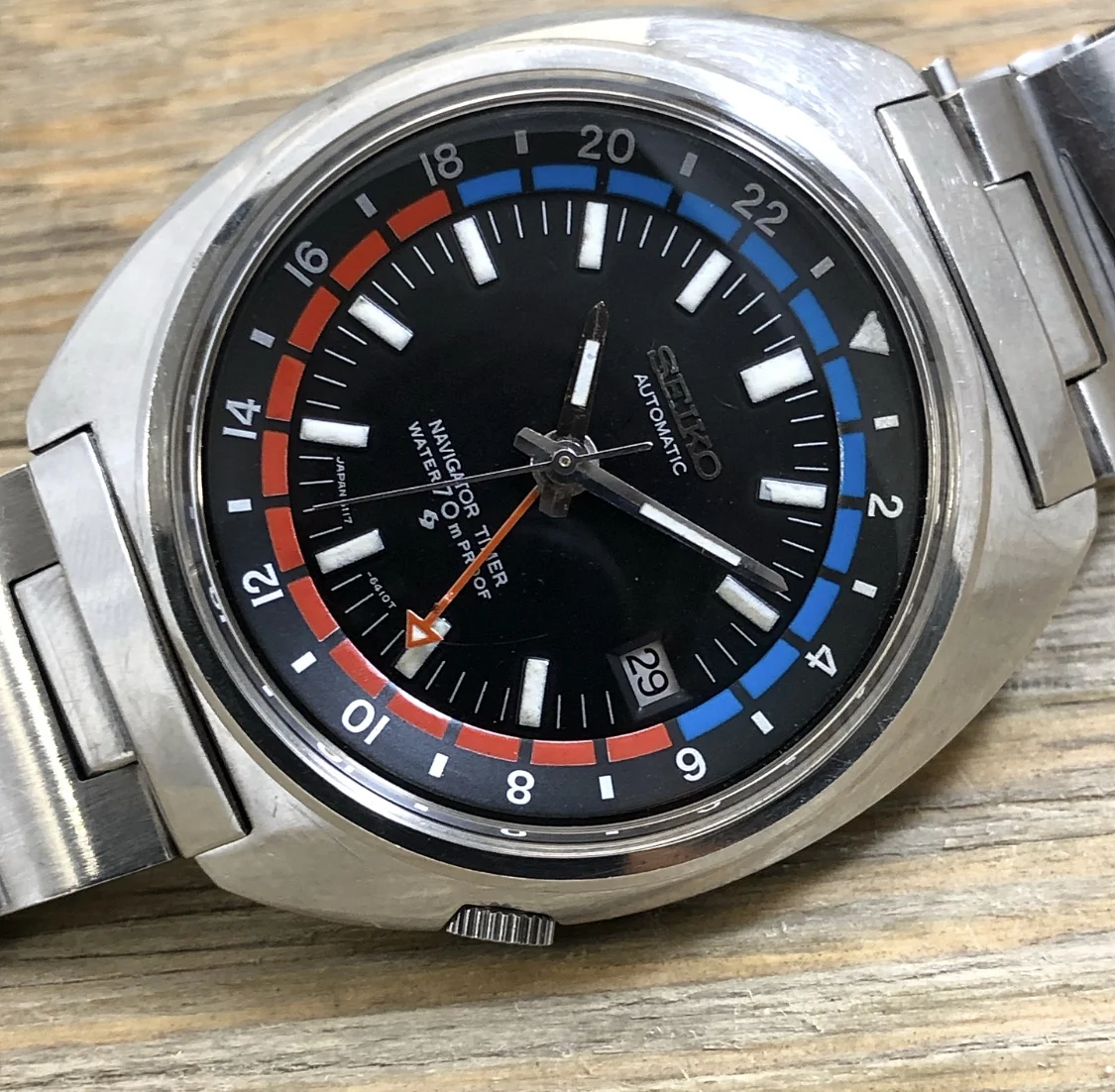1970 Seiko 6117-6410 Navigator Timer GMT (Proof)