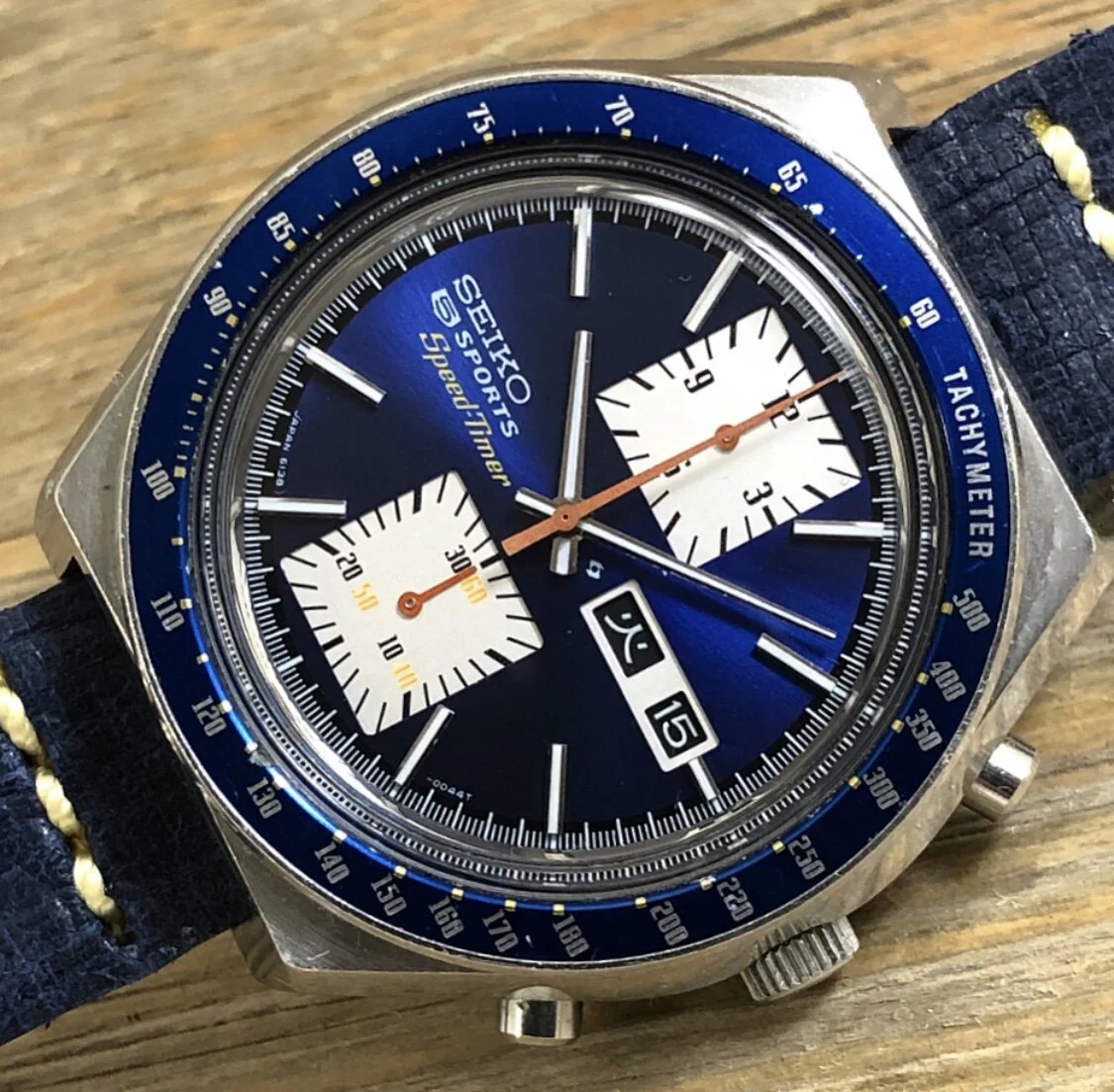 1976 JDM Seiko 6138-0030 5 Sports Speed Timer  "Kakume"