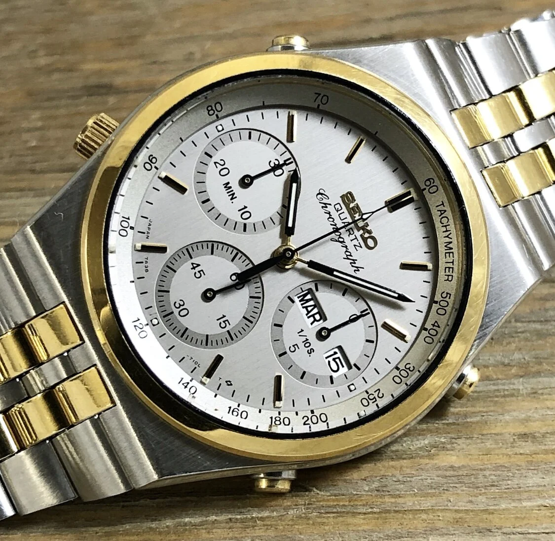 1988 Seiko 7A38-7280 Quartz Chronograph (Two-Tone)