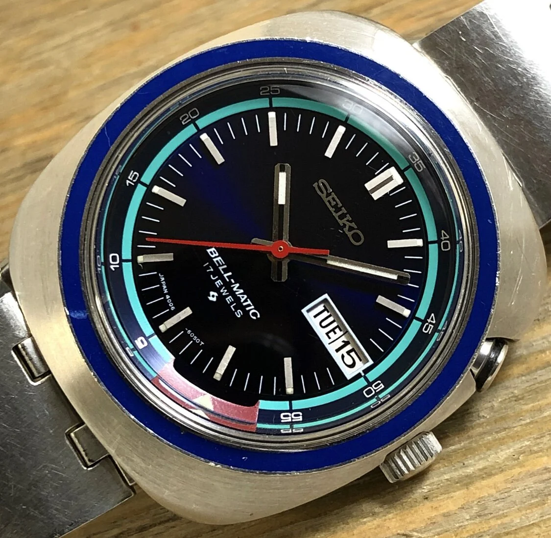 1971 Seiko 4006-6029 Bell-Matic 17j